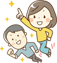 男性と女性のイラスト