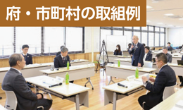 府と市町村が会議を行っている画像