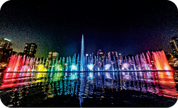 OSAKAリバーファンタジー水と光のウォーターショーの写真