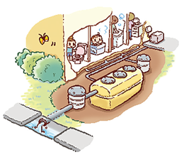 浄化槽のイラスト