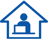 在宅勤務のアイコン