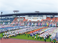 令和7年度「ねんりんピック岐阜2025」総合開会式の様子